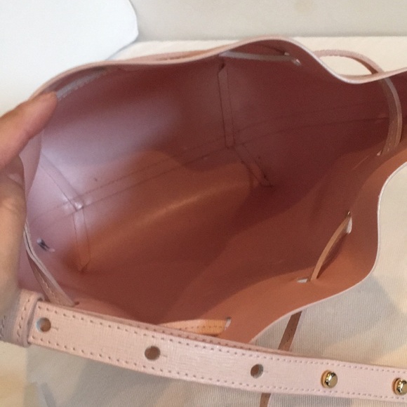 Mansur Gavriel Mini Saffiano Rosa bucket bag - Picture 6 of 8
